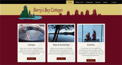 Desktop Screenshot of barrysbaycottages.com